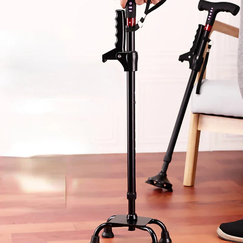 Multifunctional Intelligent Automatic Alarm Crutches Elderly Anti-skid Cane