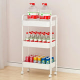 Small Cart Storage Rack Kitchen Bedroom 3 Layers