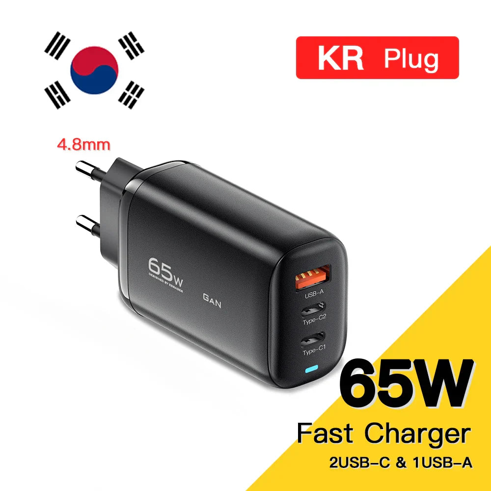 Essager 65W GaN USB Type C Charger For
