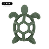 10PCS BPA Free Silicone Turtle Teething Chewable Pendant