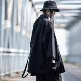 2023 Ribbon Hip Hop Punk Techwear Kimono Oversized