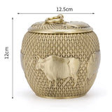 Pure Brass Pet Urn Cat Memorials Funerary Metal