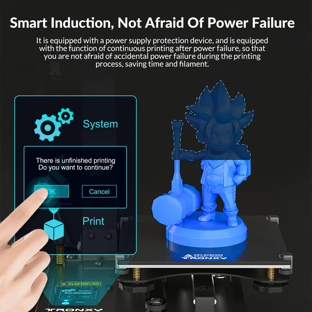 Tronxy 3D Printer CRUX 1 FDM Smart Filament