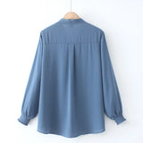 2022 Autumn Plus Size Women Shirt Fashion Solid