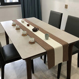 Chinese Style Cotton and Linen Table Flag Tea