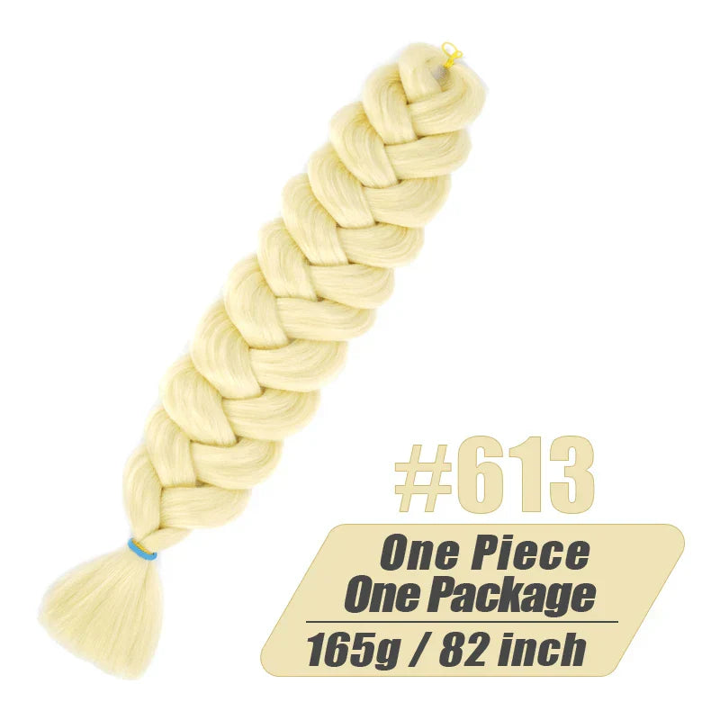 Wigundle 82 Inch Jumbo Braids Crochet Hair Extensions