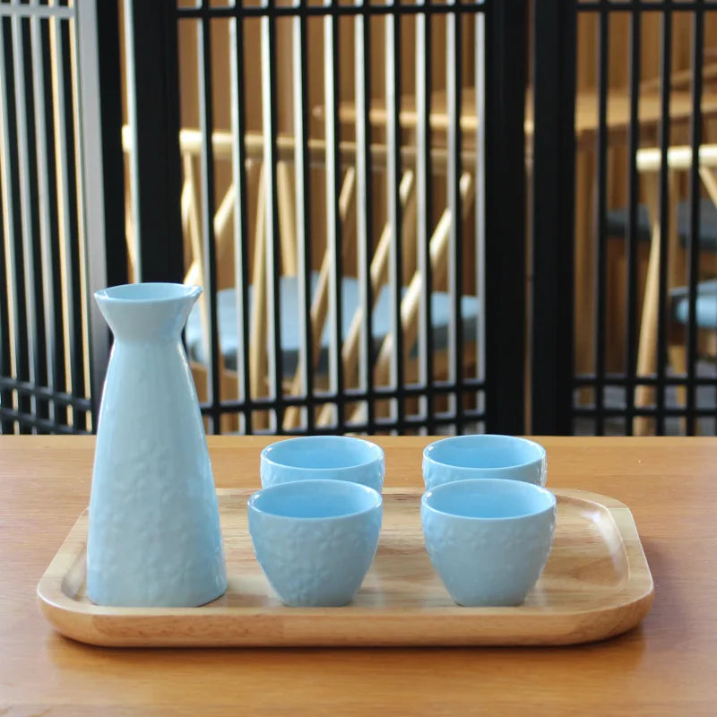 Glasses of Wine Set Sake Home Brewing Wine