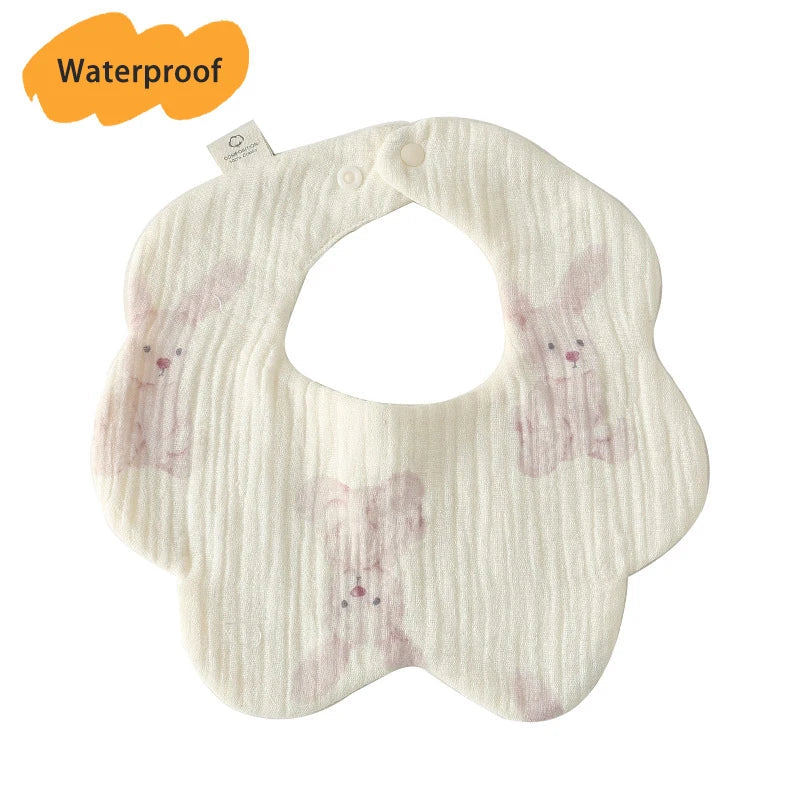 New Thickened 7 Layers Cotton Waterproof Baby Bibs