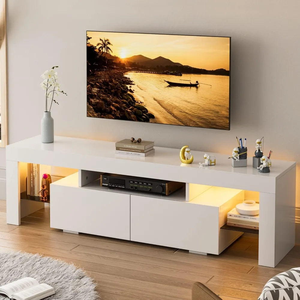 YESHOMY Modern LED TV Stand for Televisions up