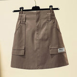 Plus Size 3XL 4XL PU Punk y2k Skirt