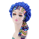 New Women Satin bonnet With Elastic Tie Band