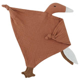 Pure Cotton Muslin Baby Bib Cute Goose Sleeping