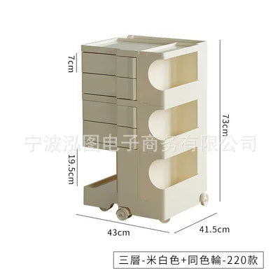K-STAR Three-Layer Bedside Table Nordic Creative Furniture Net