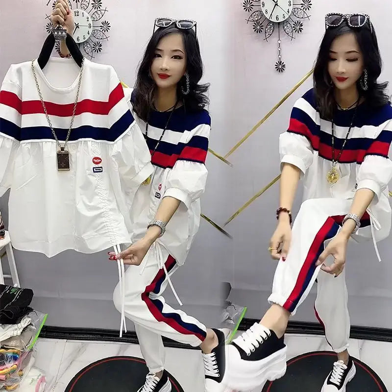 2023 New Fashion Set Women's Slim Loose Fit