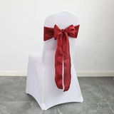 10pcs/Lot Satin Chair Sashes Bow Wedding Chair Knot