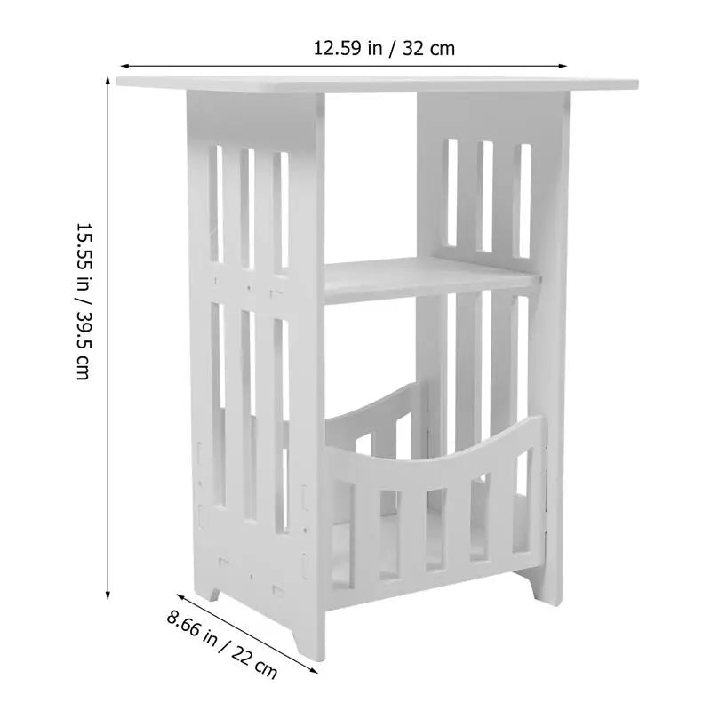 Living Room Sofa Side Table Bedroom Nightstand Hollow