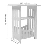 Living Room Sofa Side Table Bedroom Nightstand Hollow