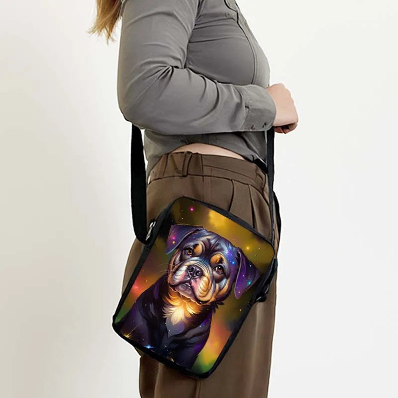 Custom Your Image Name Logo Messenger Bag Women
