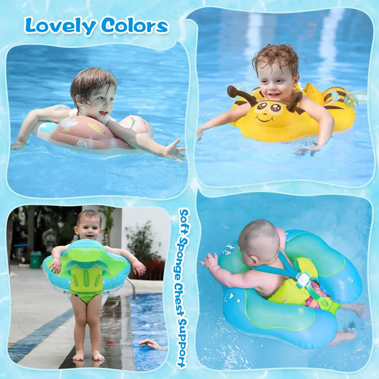 Free Swimming Baby Inflatable Floating Ring Children Waist