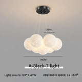 Modern 3D Moon Bubble Chandeliers Children's Room Decor