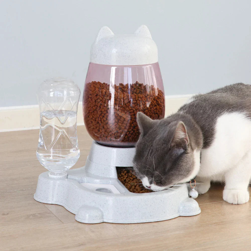 2 IN 1 Cat Water And Food Feeder