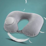 U-Shaped Inflatable Travel Pillow Portable Air Neck Support