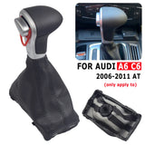 For Audi A4 B8 A5 Q5 2009 2010 2011 2012-2014 Car Automatic Shift Lever Gear shift knob Gaiter Boot Leather Cover