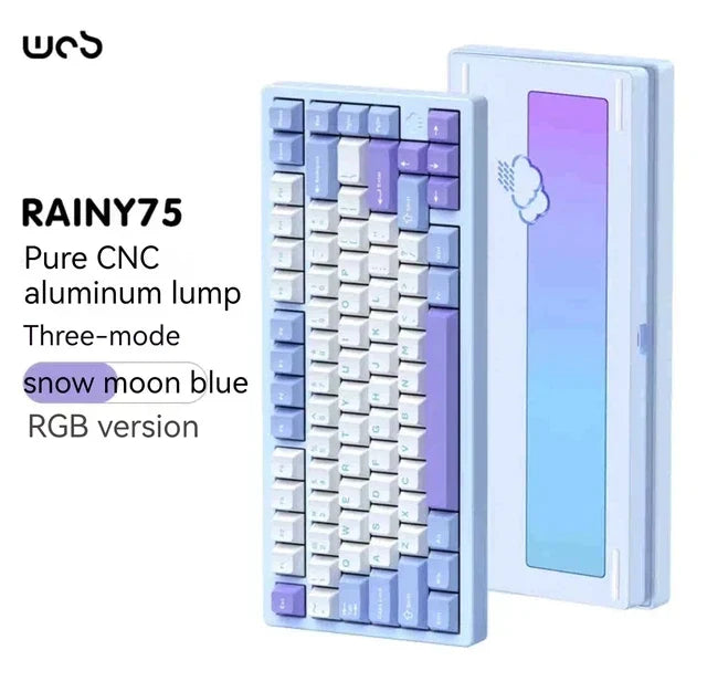 Wob Rainy75 Mechanical Keyboard CNC Aluminum Alloy RGB