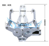 360 Degrees 6 DOF Robot Metal Alloy Mechanical