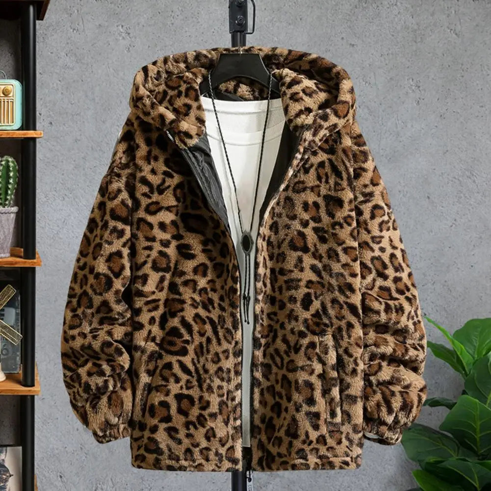 Skin-touching Chic Winter Men Thickened Fleece Jacket Coat