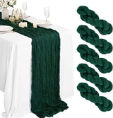 Crinkling Table runner gauze translucency doilies Holiday party