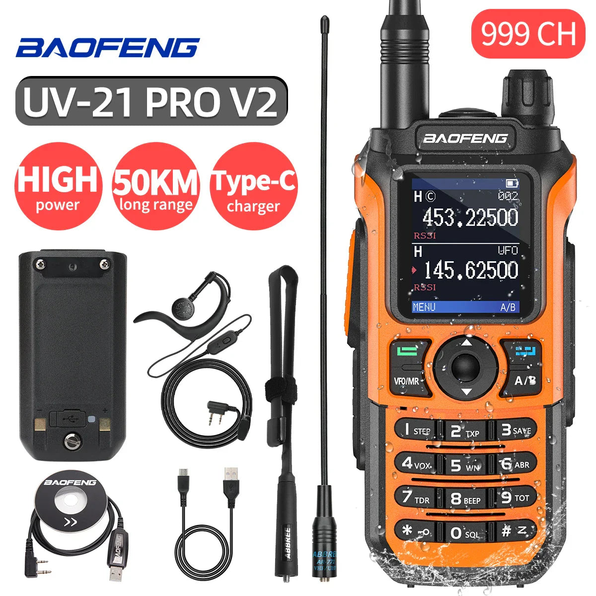 Baofeng UV-21 PRO V2 Walkie Talkie Wireless Copy