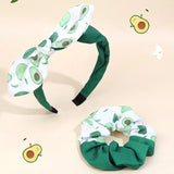 ncmama 2Pcs New Avocado Print Hairbands For Kids