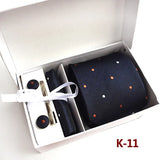 6piece Set Classic Printed DotsTies for Men Kerchief