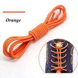 1 Pair 22 Colors Elastic Shoelaces Round Locking