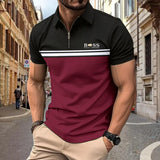 Spring Summer Autumn New Men's Short-sleeved Polo Shirt
