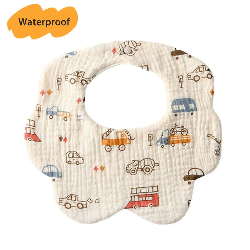 New Thickened 7 Layers Cotton Waterproof Baby Bibs