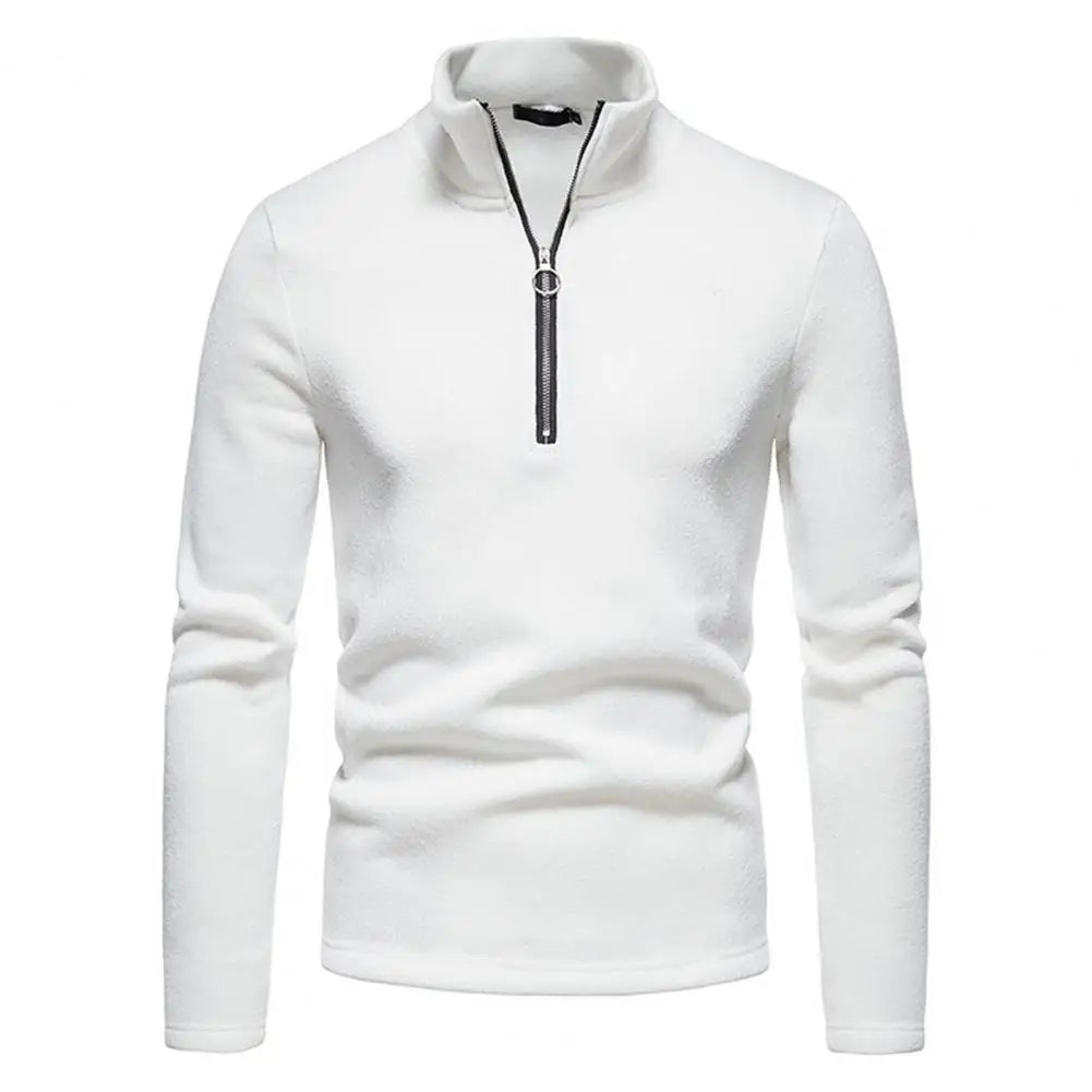 Warm Zipper Sweater Winter Jacket Solid Color High