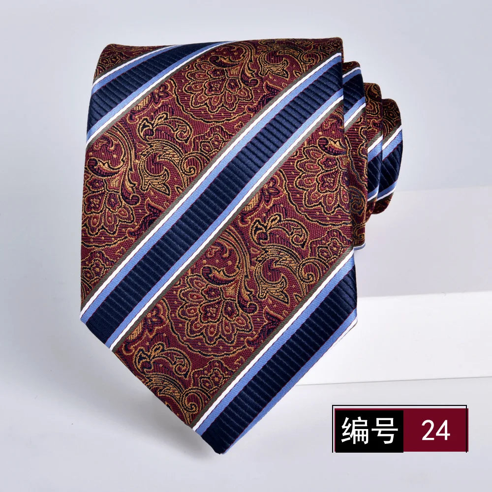 ties for men 2024 Luxury Wine Red Groom