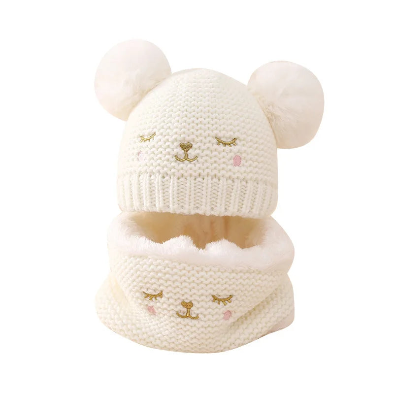 Suefunskry Baby Girl Winter Warm Beanie Hat Soft