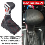 Auto Automatic Shift Knob For Audi A6 C6 A4 B8 A5 Q5 2009 2010 2011 2012 2013 2014 Gear shift knob boot