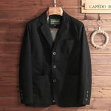 2023 New Men's Blazer Jacket Cotton Spring Autumn