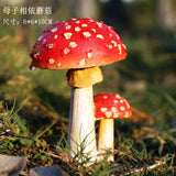 Miniatures Mushroom Garden Decoration Resin Statue Figurine