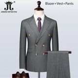 S-5XL ( Blazer + Vest + Pants )
