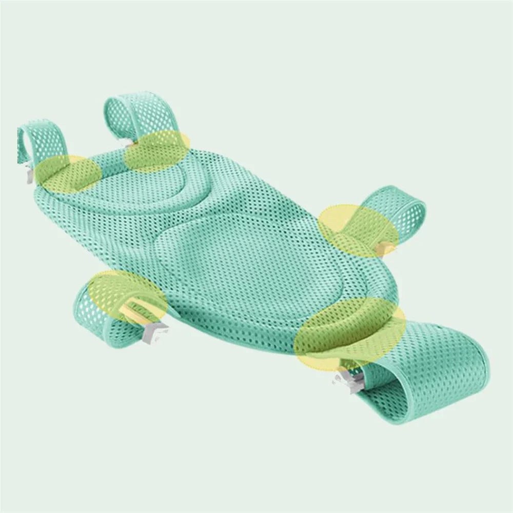 Baby Adjustable Infant Cross Shaped Slippery Bath Net