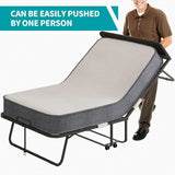 BALUS Folding Bed with Mattress for Adults,