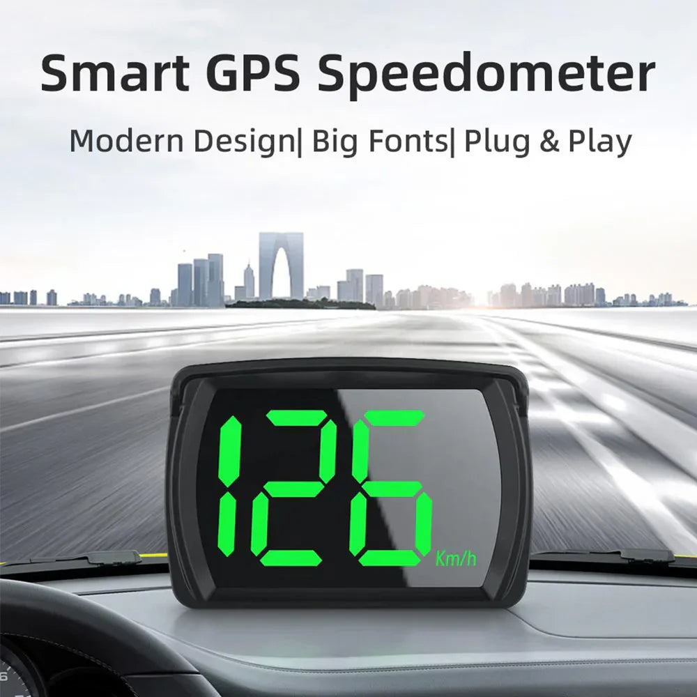 Y03 Car GPS Head Up Display For HUD GPS Speedometer Auto Electronic Accessories Speed Km/h MPH Green Backlight