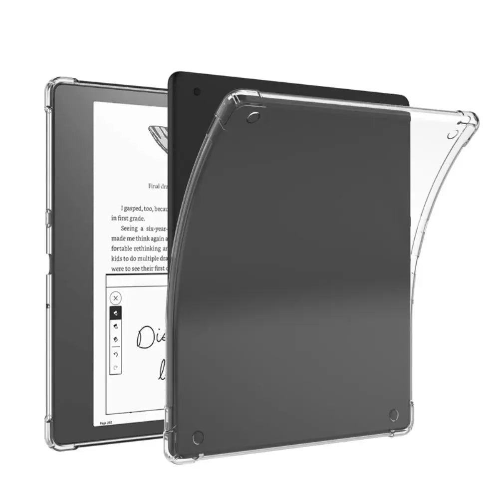 with Pen Slot Tablet Case TPU Transparent E-book