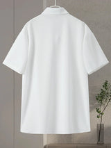 Men's 2024 Solid Pleate Two Piece Suits Summer