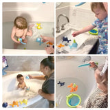 Magnet Baby Bath Fishing Toys Wind-up Swimming Whales